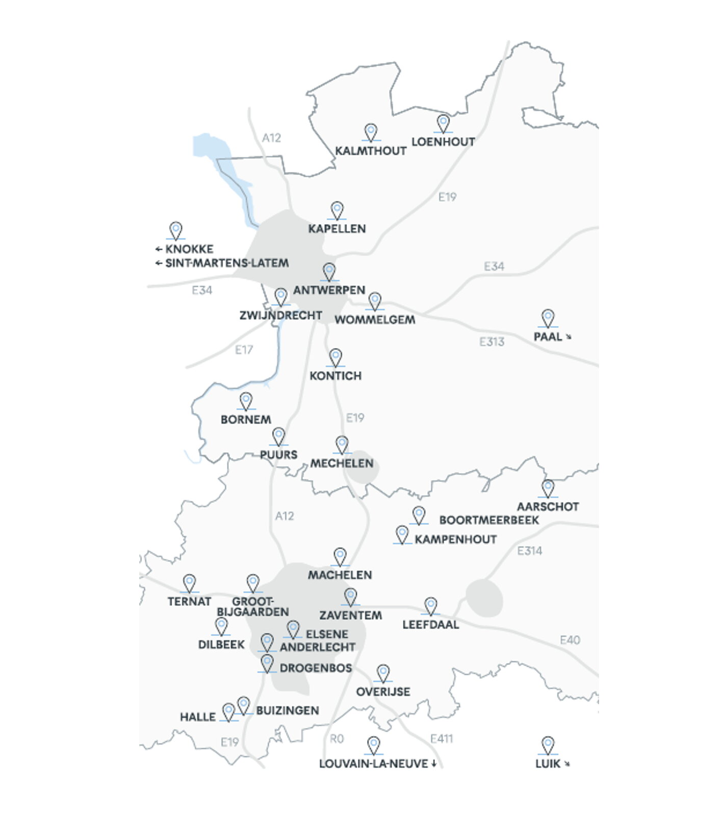 Landkaart_D'Ieteren MobilityCompany