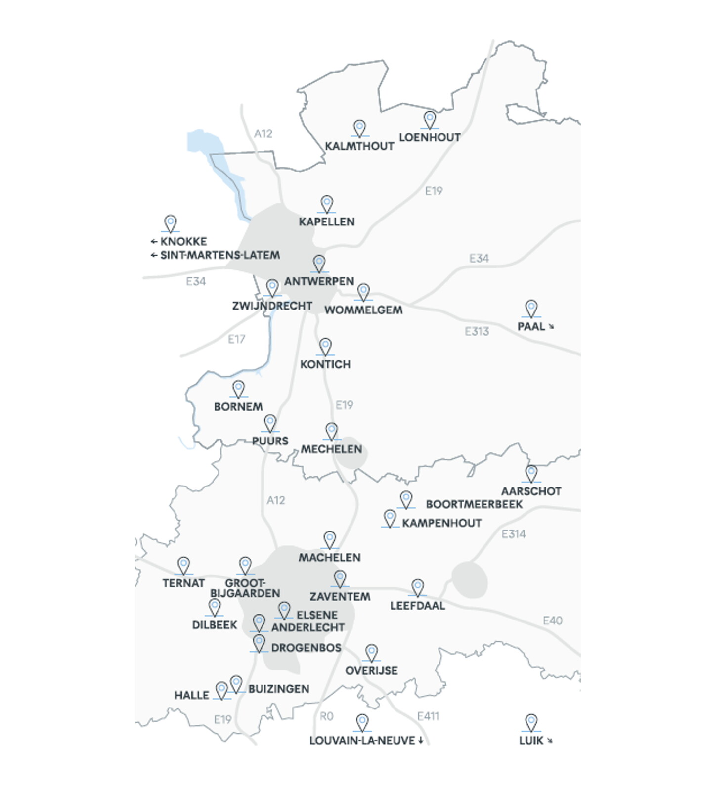 Landkaart_D'Ieteren MobilityCompany